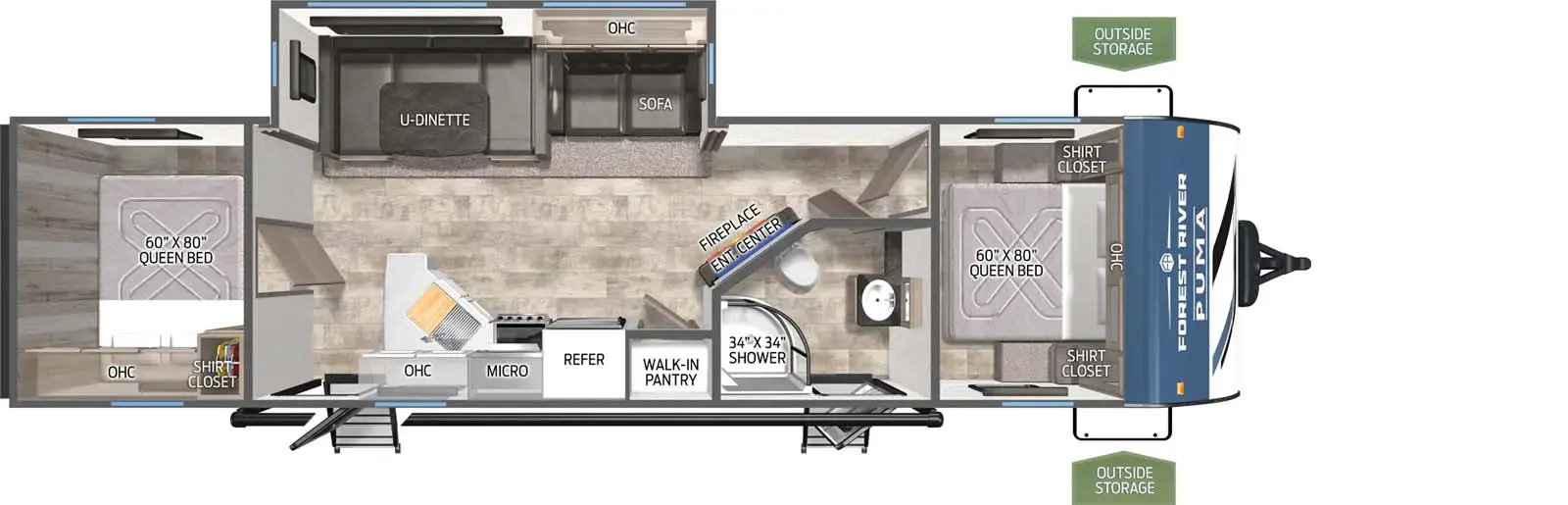 28BHSS-2B Floorplan Image